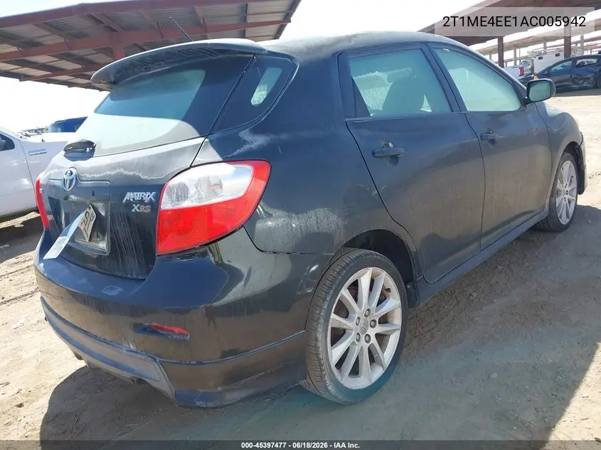 2010 Toyota Matrix Xrs VIN: 2T1ME4EE1AC005942 Lot: 45397477