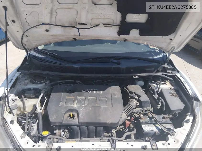 2010 Toyota Matrix VIN: 2T1KU4EE2AC275885 Lot: 45479432