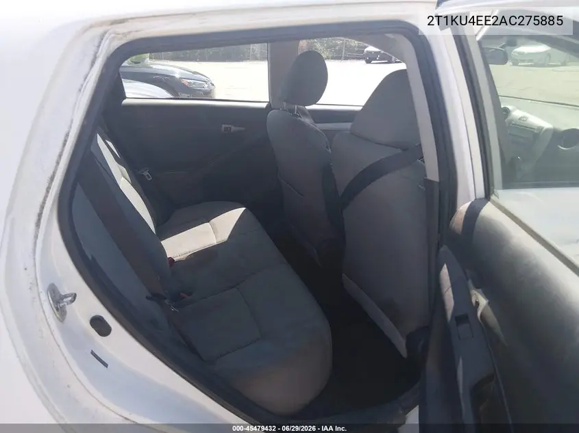 2010 Toyota Matrix VIN: 2T1KU4EE2AC275885 Lot: 45479432