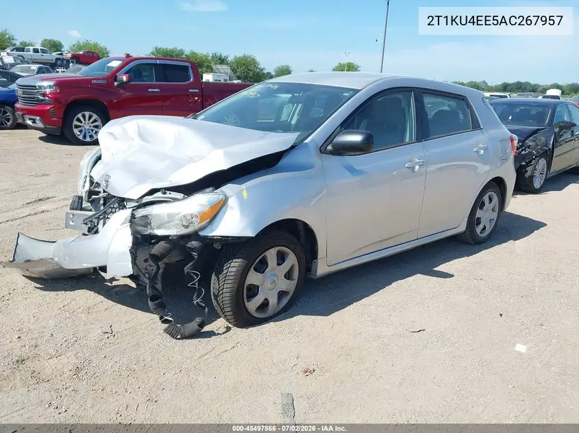 2010 Toyota Matrix VIN: 2T1KU4EE5AC267957 Lot: 45497866