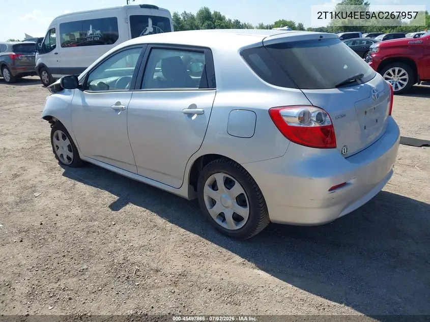 2010 Toyota Matrix VIN: 2T1KU4EE5AC267957 Lot: 45497866