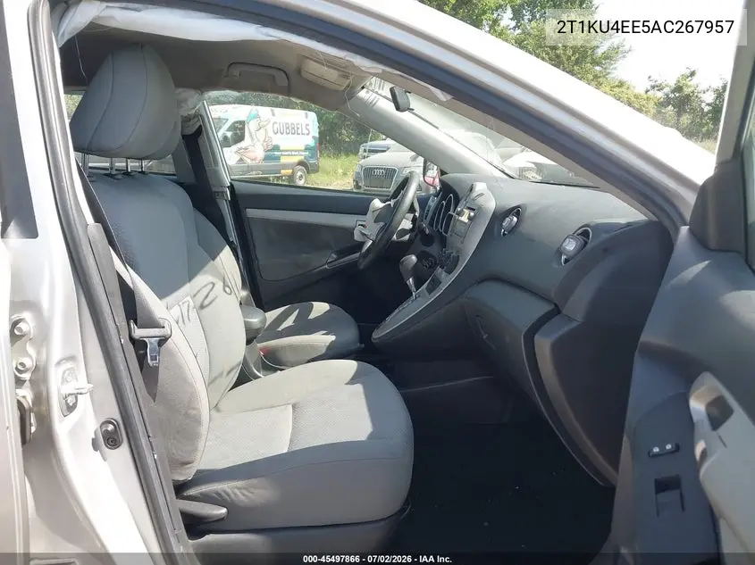 2010 Toyota Matrix VIN: 2T1KU4EE5AC267957 Lot: 45497866