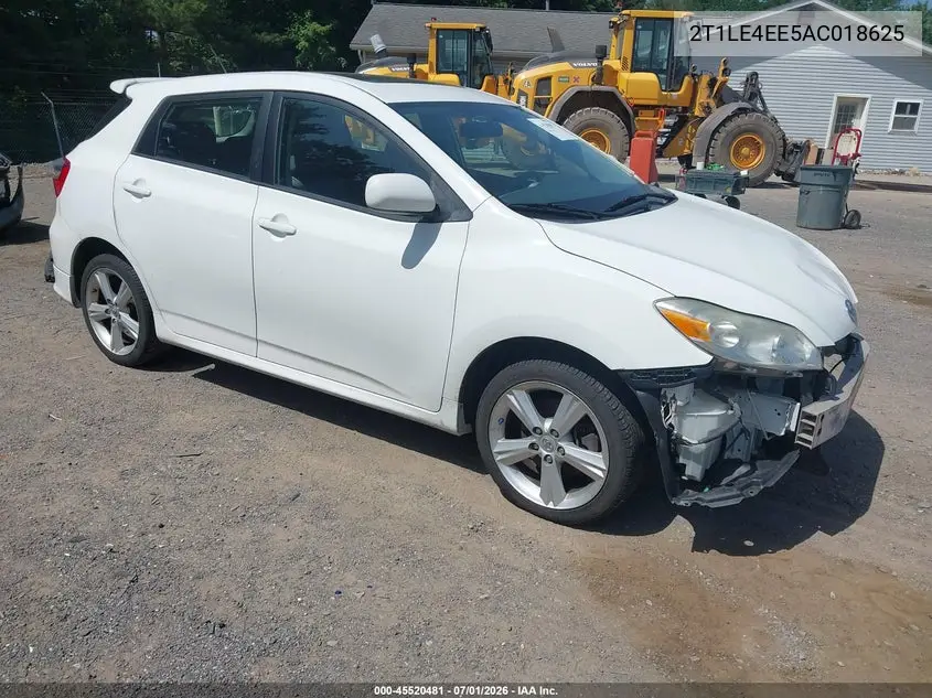 2010 Toyota Matrix S VIN: 2T1LE4EE5AC018625 Lot: 45520481