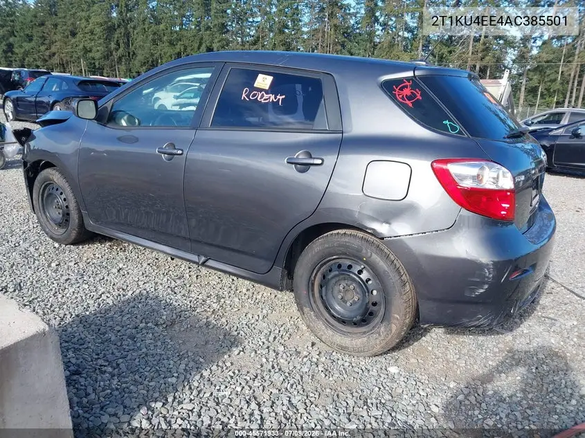 2010 Toyota Matrix VIN: 2T1KU4EE4AC385501 Lot: 45571933