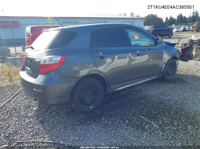 2010 Toyota Matrix VIN: 2T1KU4EE4AC385501 Lot: 45571933