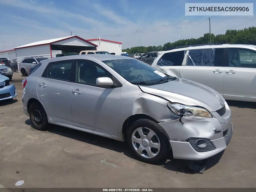 2010 Toyota Matrix VIN: 2T1KU4EE5AC509906 Lot: 45581753
