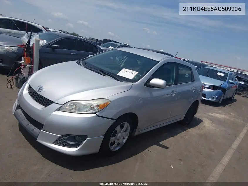 2010 Toyota Matrix VIN: 2T1KU4EE5AC509906 Lot: 45581753
