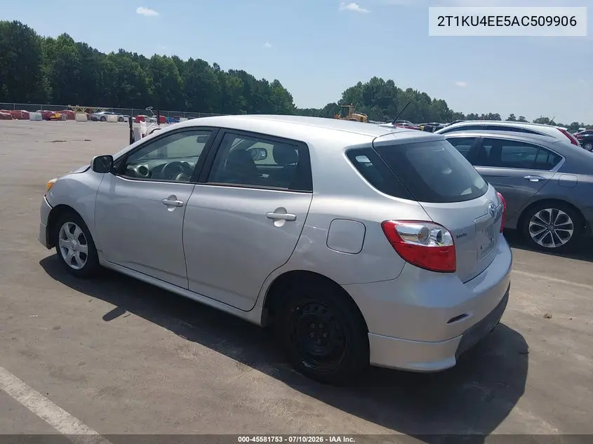 2010 Toyota Matrix VIN: 2T1KU4EE5AC509906 Lot: 45581753