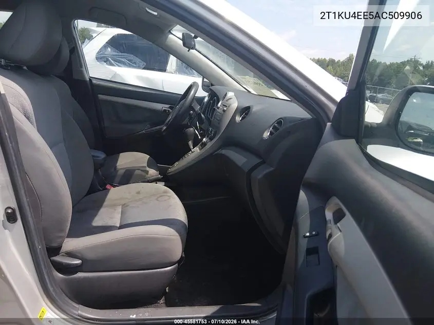2010 Toyota Matrix VIN: 2T1KU4EE5AC509906 Lot: 45581753
