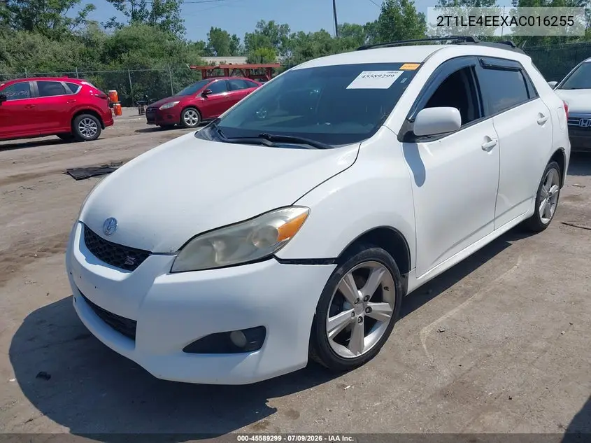 2010 Toyota Matrix S VIN: 2T1LE4EEXAC016255 Lot: 45589299