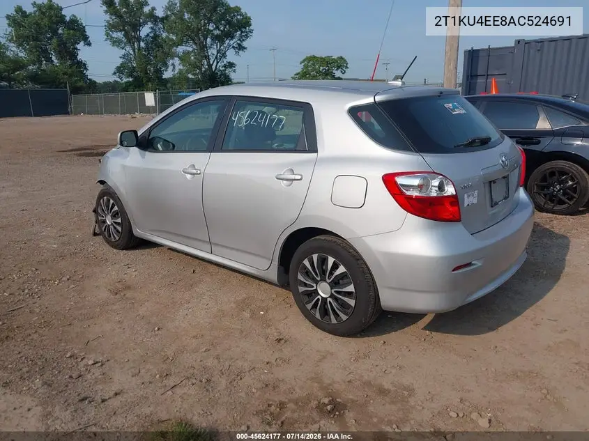 2010 Toyota Matrix VIN: 2T1KU4EE8AC524691 Lot: 45624177