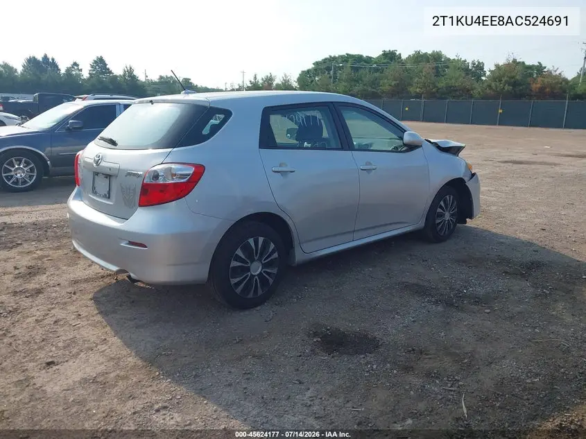 2010 Toyota Matrix VIN: 2T1KU4EE8AC524691 Lot: 45624177