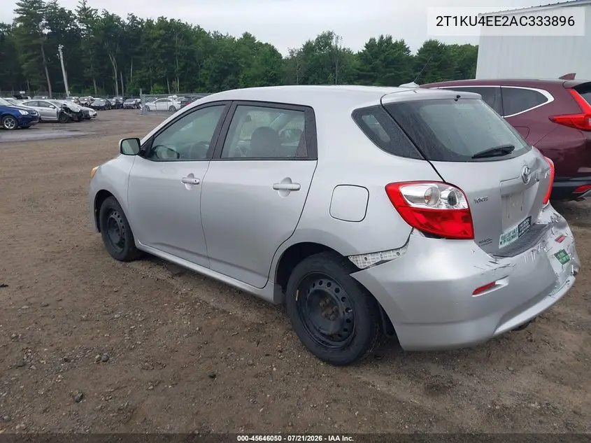 2010 Toyota Matrix VIN: 2T1KU4EE2AC333896 Lot: 45646050