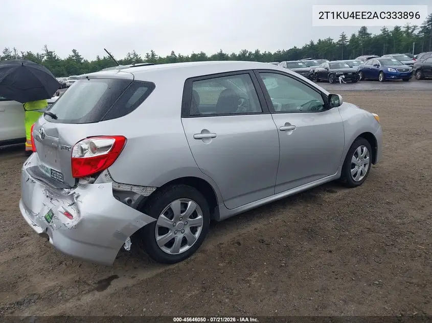 2010 Toyota Matrix VIN: 2T1KU4EE2AC333896 Lot: 45646050
