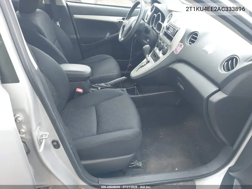 2010 Toyota Matrix VIN: 2T1KU4EE2AC333896 Lot: 45646050