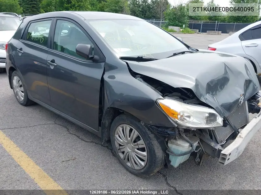 2011 Toyota Matrix VIN: 2T1KU4EE0BC640095 Lot: 12639186