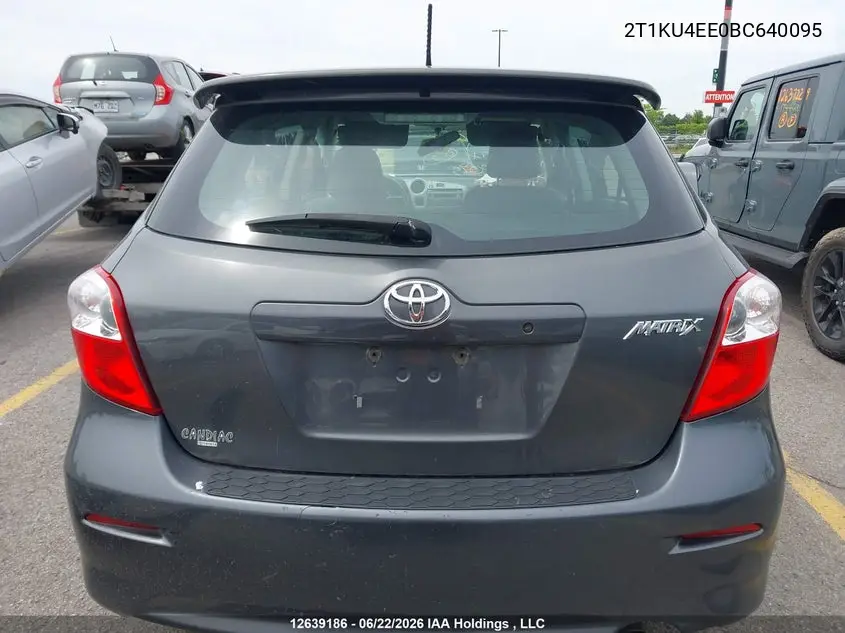 2011 Toyota Matrix VIN: 2T1KU4EE0BC640095 Lot: 12639186
