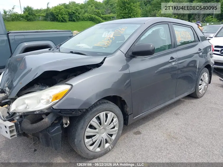 2011 Toyota Matrix VIN: 2T1KU4EE0BC640095 Lot: 12639186