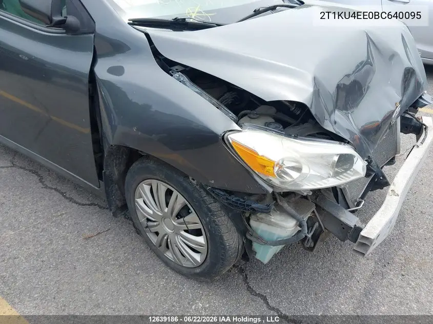2011 Toyota Matrix VIN: 2T1KU4EE0BC640095 Lot: 12639186
