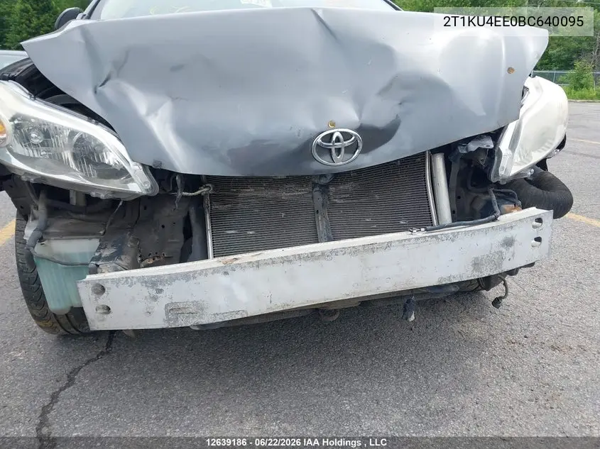 2011 Toyota Matrix VIN: 2T1KU4EE0BC640095 Lot: 12639186