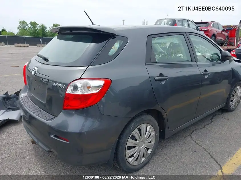 2011 Toyota Matrix VIN: 2T1KU4EE0BC640095 Lot: 12639186