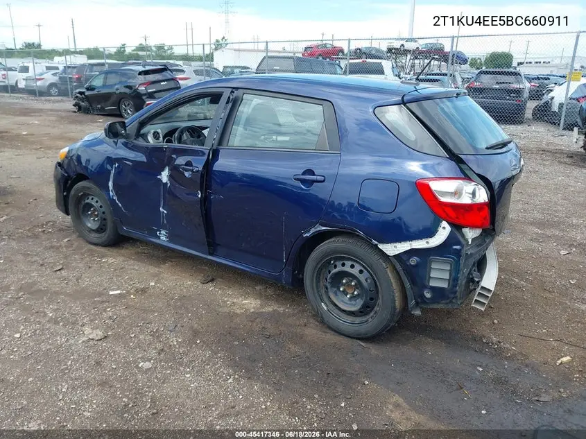 2011 Toyota Matrix VIN: 2T1KU4EE5BC660911 Lot: 45417346