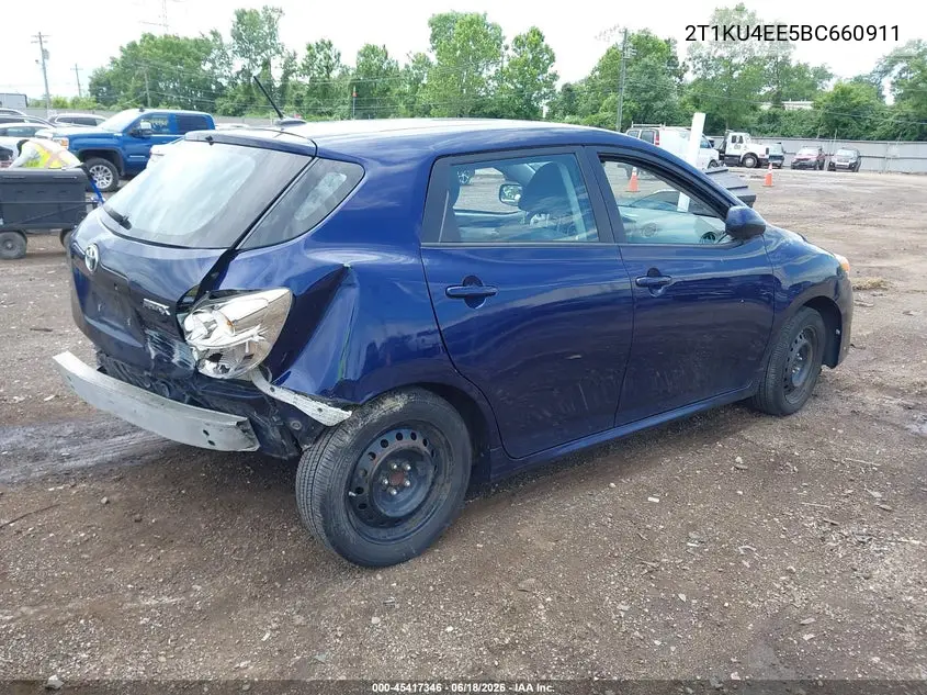 2011 Toyota Matrix VIN: 2T1KU4EE5BC660911 Lot: 45417346