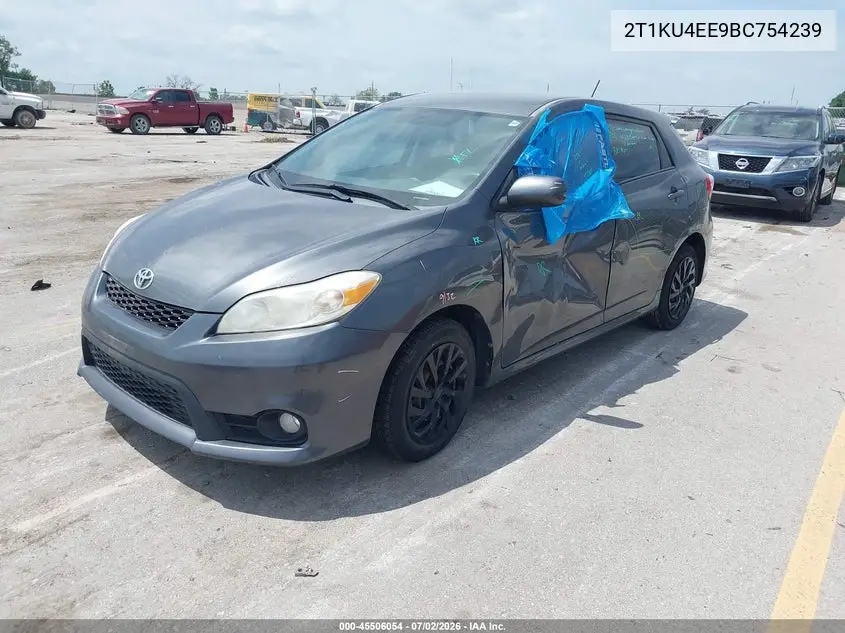 2011 Toyota Matrix VIN: 2T1KU4EE9BC754239 Lot: 45506054