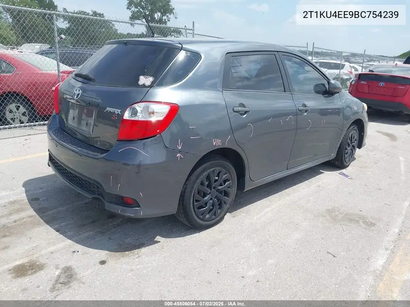 2011 Toyota Matrix VIN: 2T1KU4EE9BC754239 Lot: 45506054