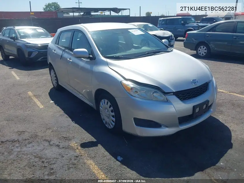 2011 Toyota Matrix VIN: 2T1KU4EE1BC562281 Lot: 45569457