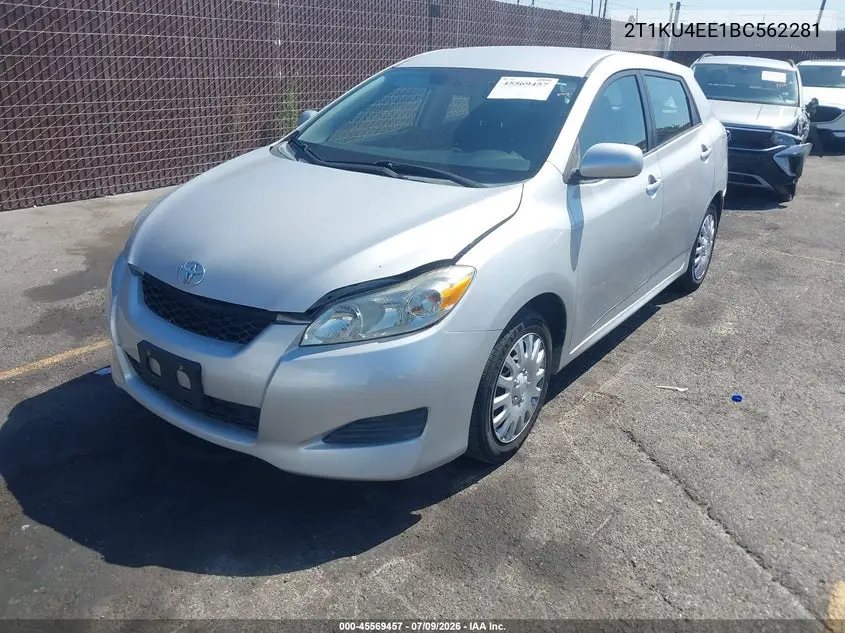 2011 Toyota Matrix VIN: 2T1KU4EE1BC562281 Lot: 45569457