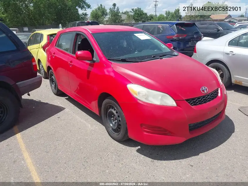2011 Toyota Matrix VIN: 2T1KU4EEXBC552901 Lot: 45582942