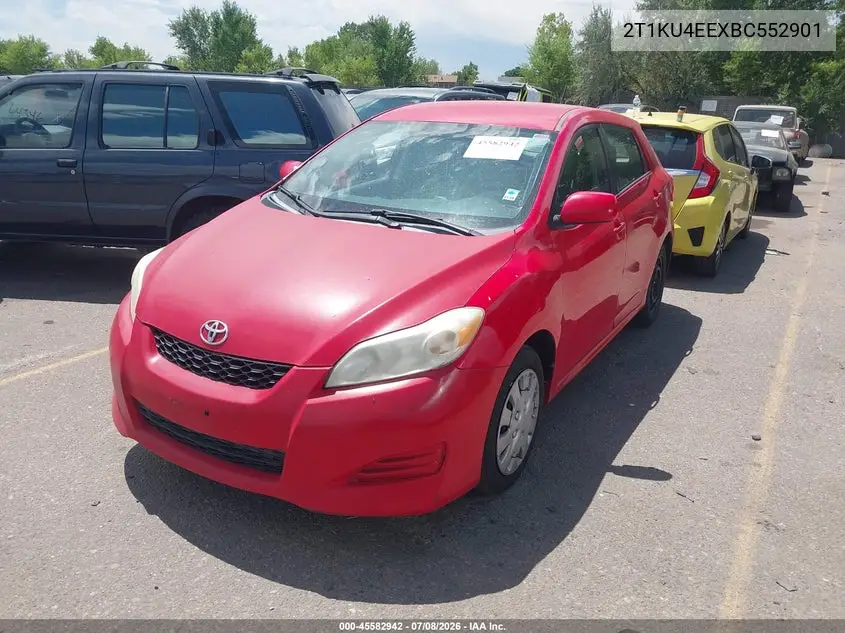 2011 Toyota Matrix VIN: 2T1KU4EEXBC552901 Lot: 45582942