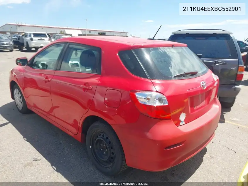 2011 Toyota Matrix VIN: 2T1KU4EEXBC552901 Lot: 45582942