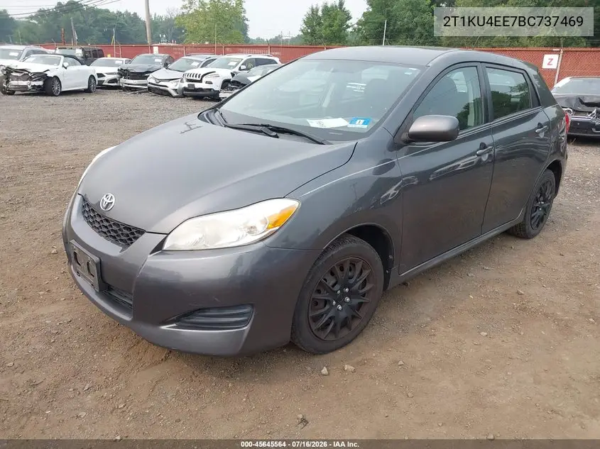 2011 Toyota Matrix VIN: 2T1KU4EE7BC737469 Lot: 45645564