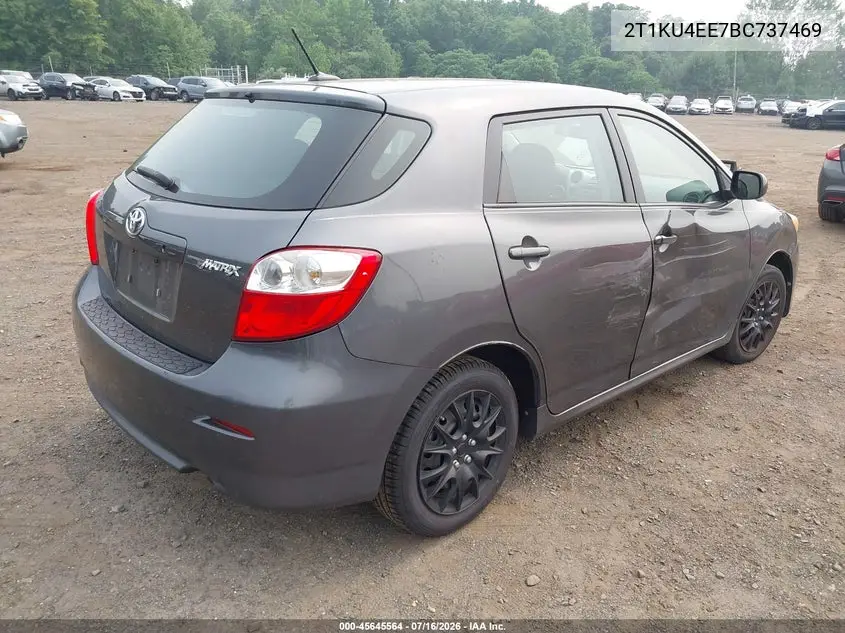 2011 Toyota Matrix VIN: 2T1KU4EE7BC737469 Lot: 45645564