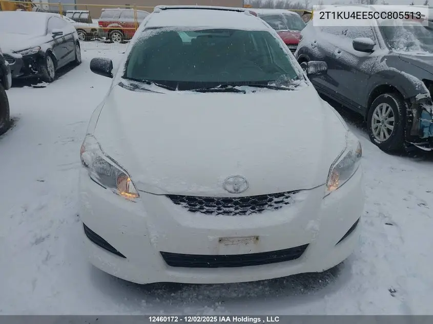 2012 Toyota Matrix Wagon VIN: 2T1KU4EE5CC805513 Lot: 12460172