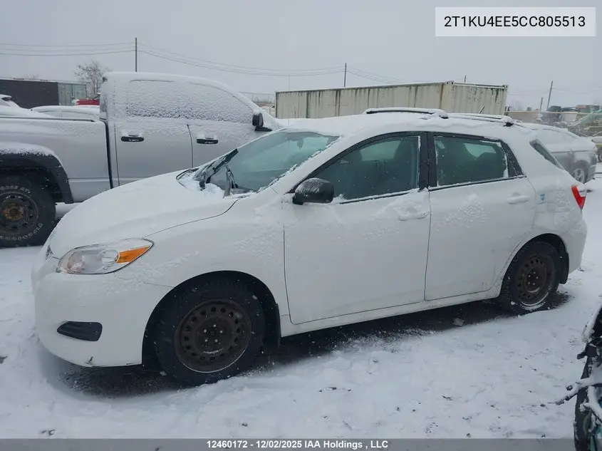 2012 Toyota Matrix Wagon VIN: 2T1KU4EE5CC805513 Lot: 12460172