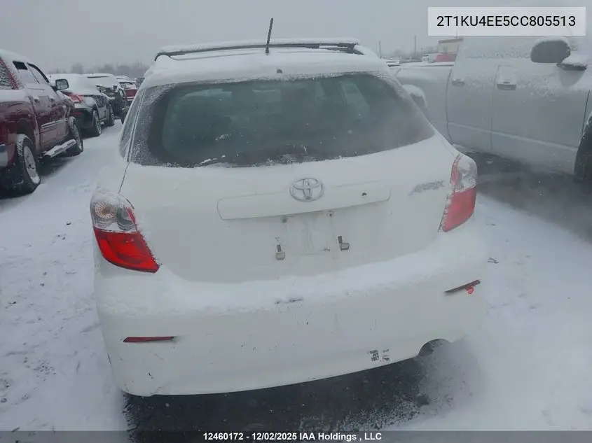 2012 Toyota Matrix Wagon VIN: 2T1KU4EE5CC805513 Lot: 12460172