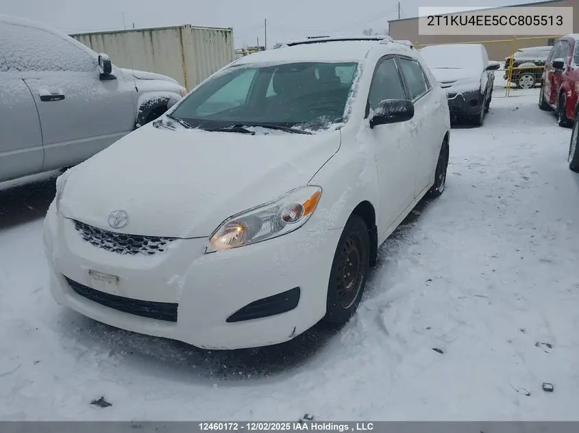 2012 Toyota Matrix Wagon VIN: 2T1KU4EE5CC805513 Lot: 12460172