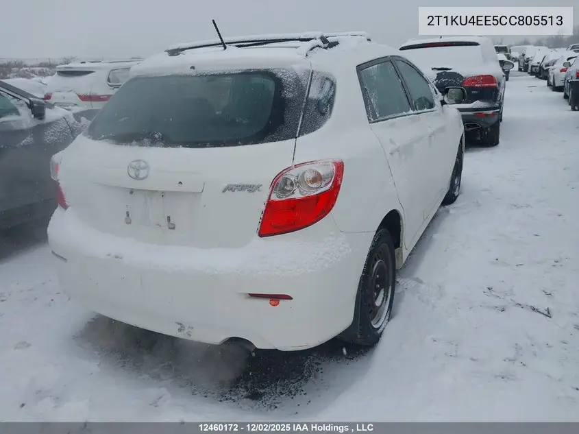 2012 Toyota Matrix Wagon VIN: 2T1KU4EE5CC805513 Lot: 12460172