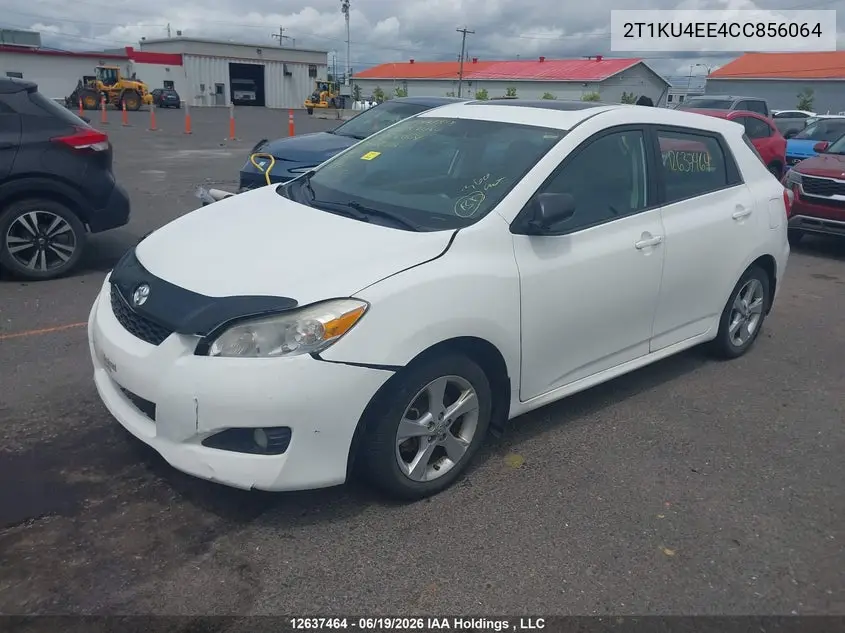 2012 Toyota Matrix VIN: 2T1KU4EE4CC856064 Lot: 12637464X