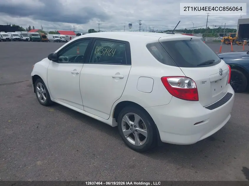 2012 Toyota Matrix VIN: 2T1KU4EE4CC856064 Lot: 12637464X