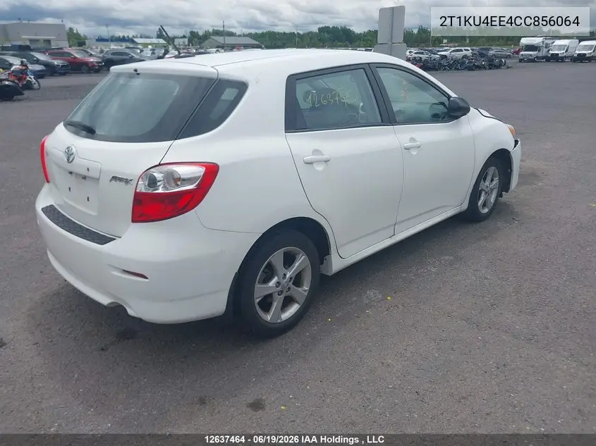 2012 Toyota Matrix VIN: 2T1KU4EE4CC856064 Lot: 12637464X