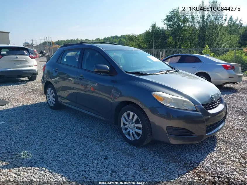 2012 Toyota Matrix L VIN: 2T1KU4EE1CC844275 Lot: 45542670