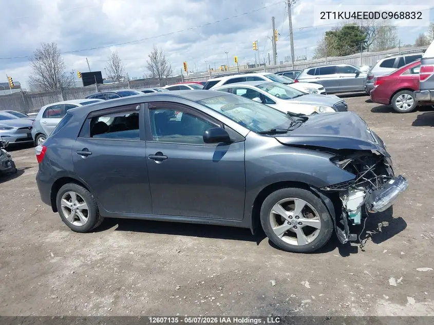 2013 Toyota Matrix Wagon VIN: 2T1KU4EE0DC968832 Lot: 12607135x