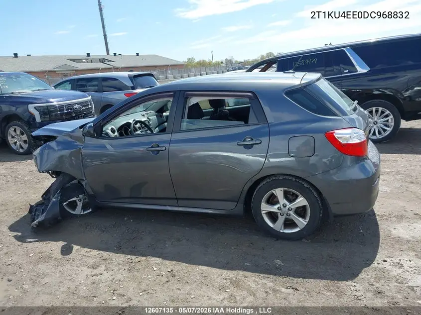 2013 Toyota Matrix Wagon VIN: 2T1KU4EE0DC968832 Lot: 12607135x