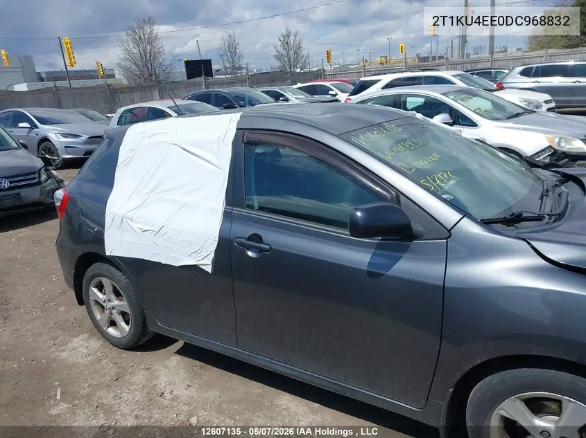 2013 Toyota Matrix Wagon VIN: 2T1KU4EE0DC968832 Lot: 12607135x