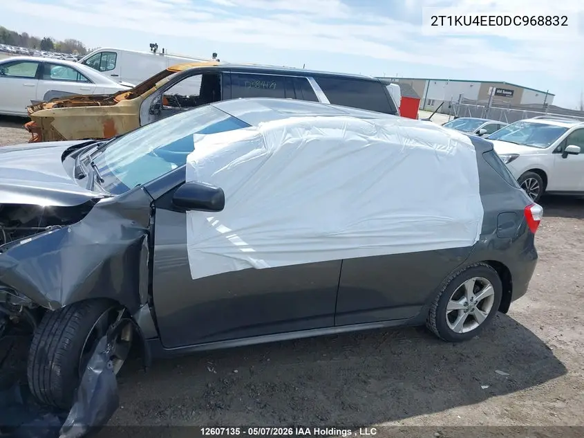 2013 Toyota Matrix Wagon VIN: 2T1KU4EE0DC968832 Lot: 12607135x