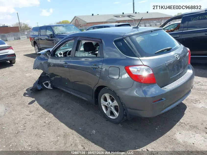 2013 Toyota Matrix Wagon VIN: 2T1KU4EE0DC968832 Lot: 12607135x